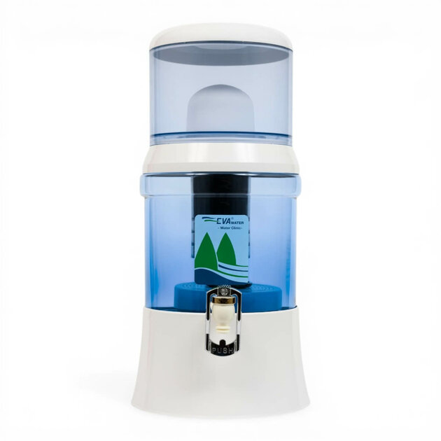 Fontaine EVA en Verre 700 BEP  blanche — 7 Litres avec Magnétisation et IRL