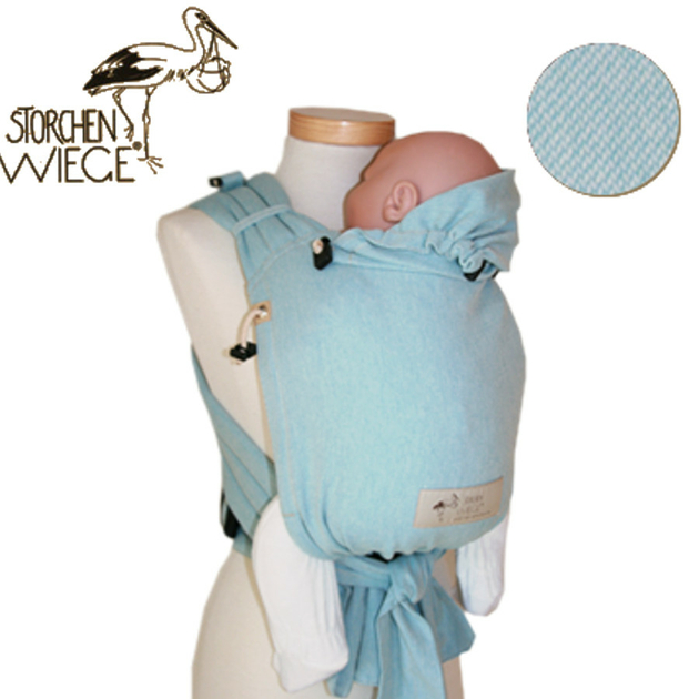 Storchenwiege Storchenwiege Porte-bébé Aqua Half Buckle