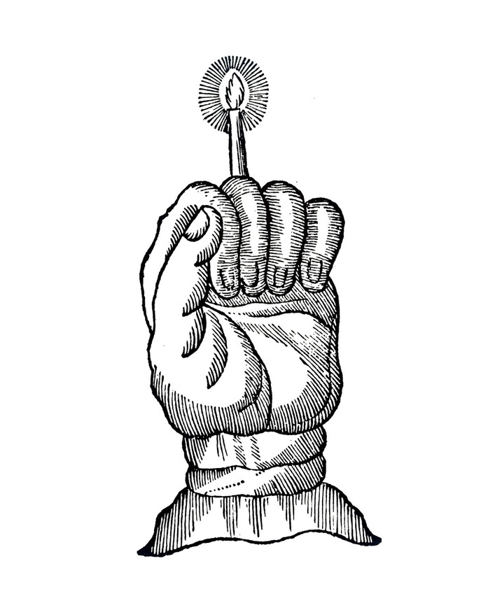 dessin de la main de la gloire
