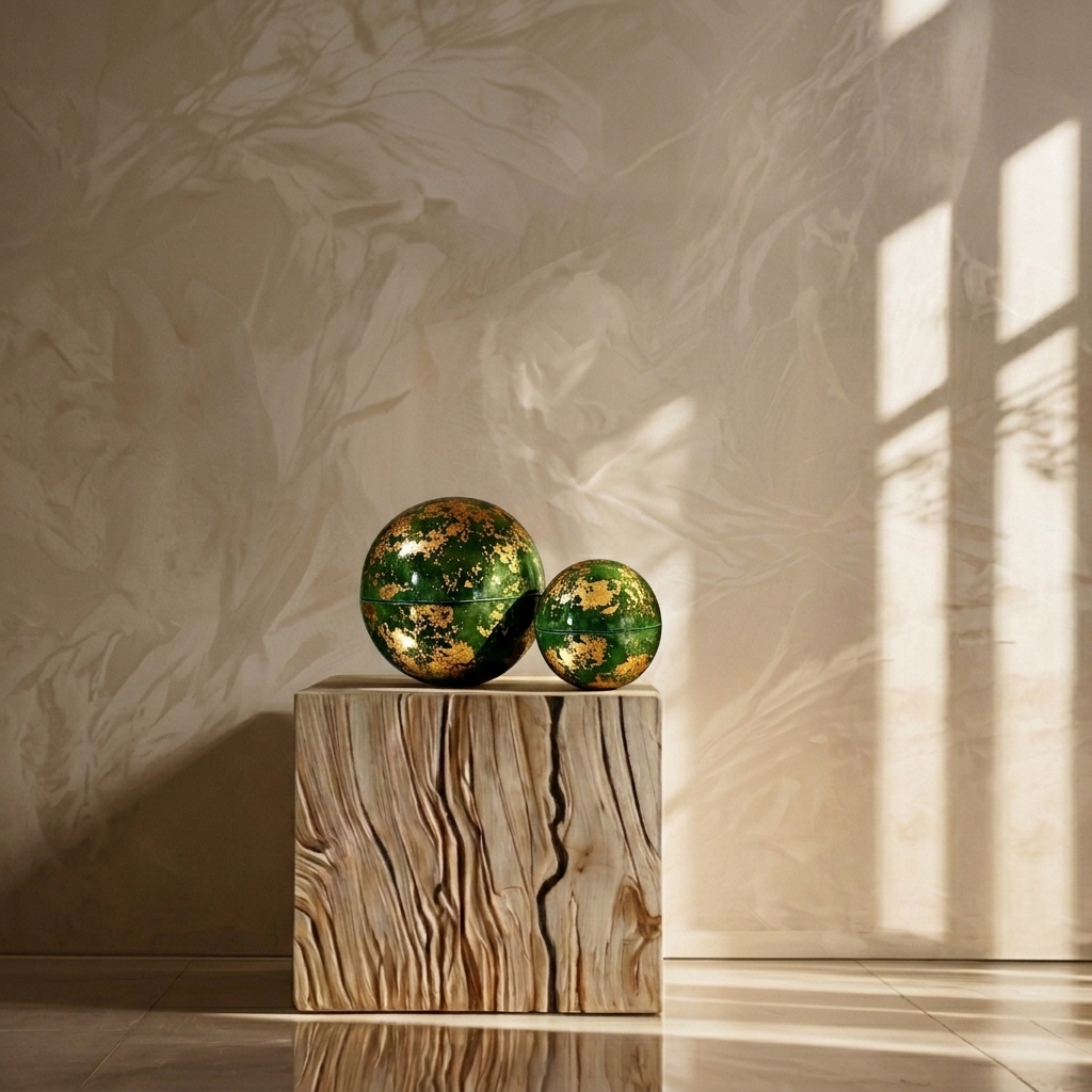 Duo de bougies parfum the vert, une création signée ponpon curiositas