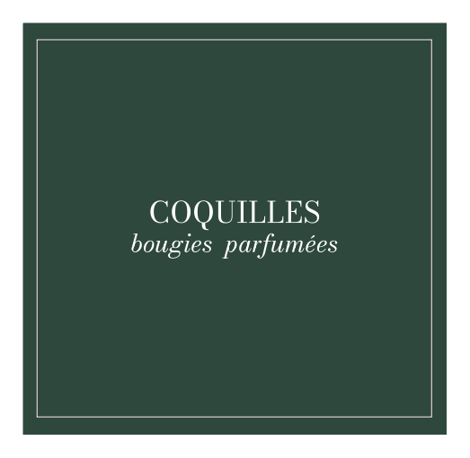 collection Coquille, bouige en cire de soja et coco parfumée
