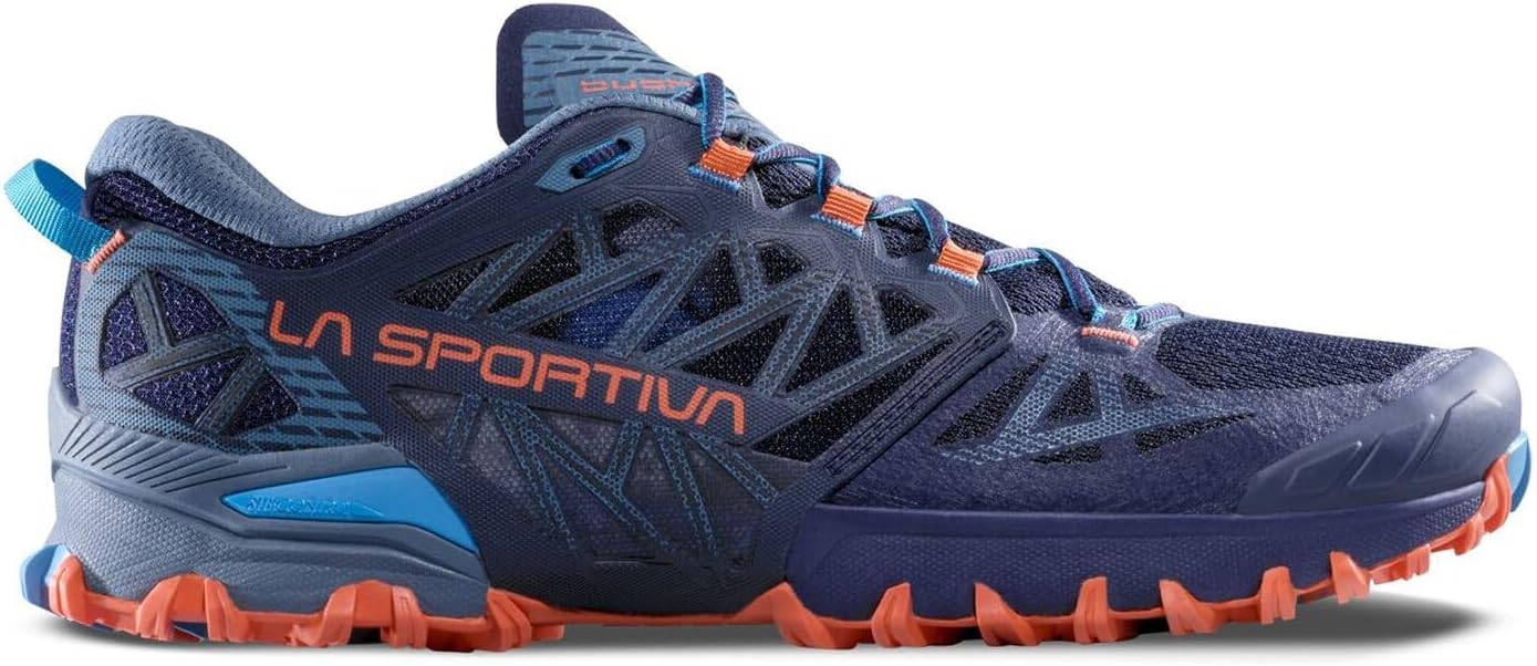 LA SPORTIVA Bushido III Wanderschuh Weiß 42.5 EU Deep Sea Cherry Tomato 2