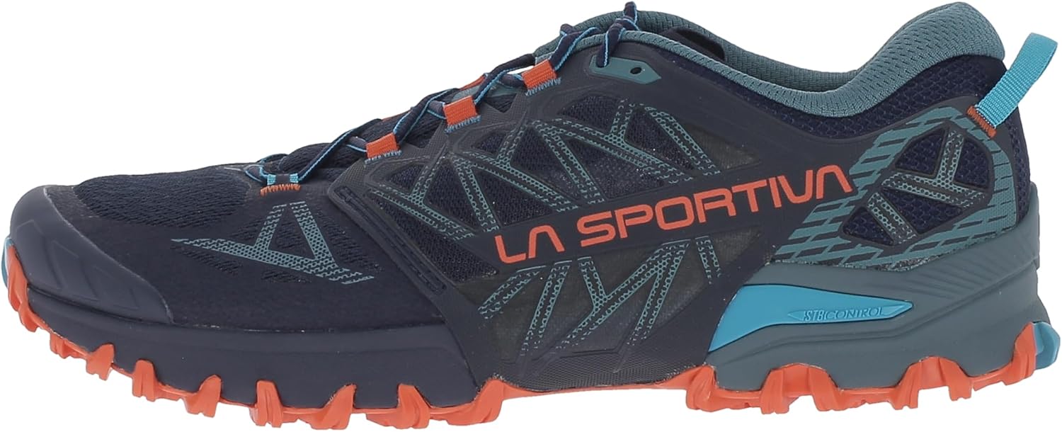 LA SPORTIVA Bushido III Wanderschuh Weiß 42.5 EU Deep Sea Cherry Tomato 3