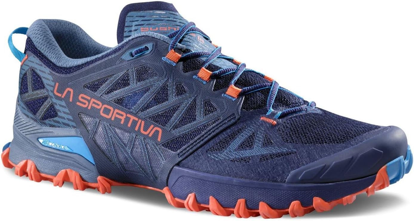 LA SPORTIVA Bushido III Wanderschuh Weiß 42.5 EU Deep Sea Cherry Tomato 4