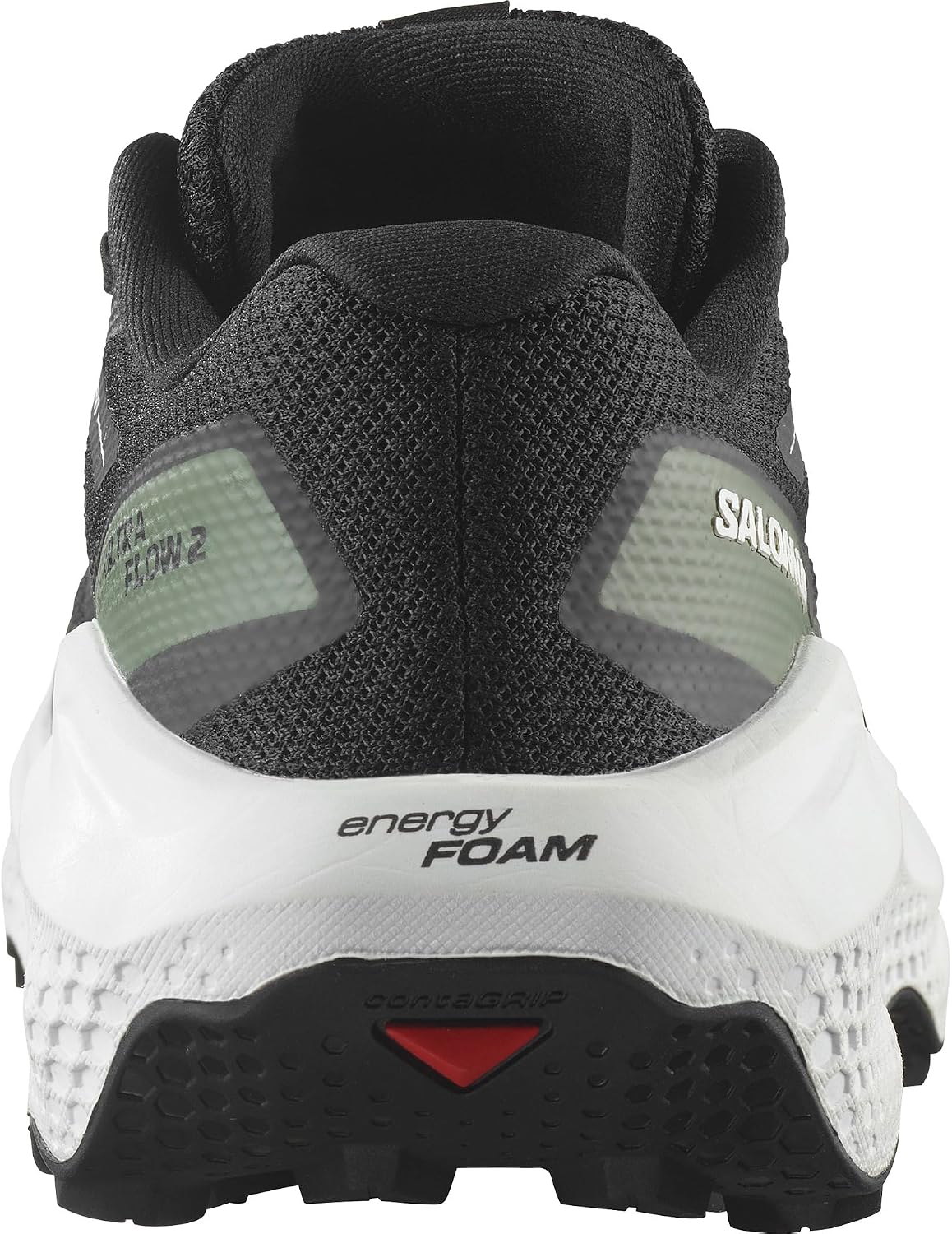 Salomon Ultra Flow Chaussures de randonnée, Homme 45 1/3 EU V2 Black White Agave Green 4