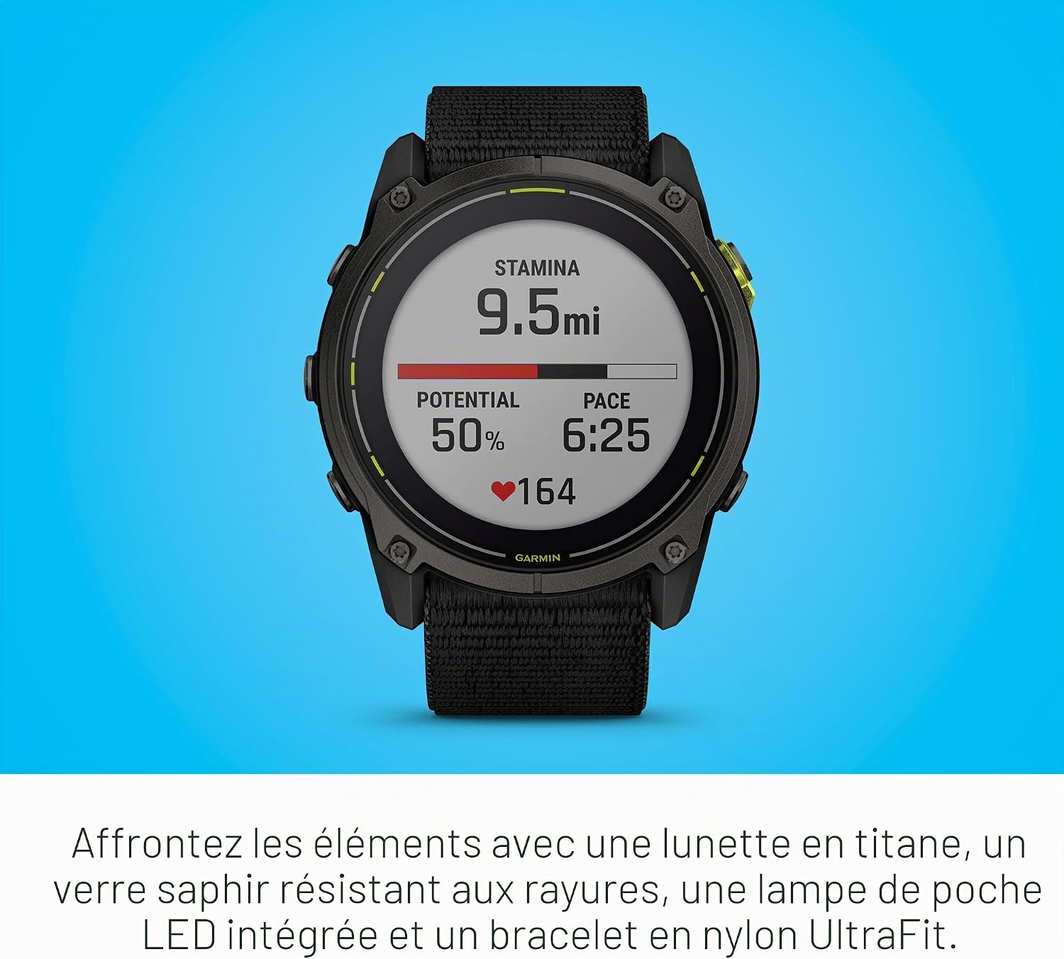 Garmin Enduro™ Montre Intelligente GPS Ultra-performante 3 – 51 mm, Solaire, Saphir, autonomie extrême, cartographie détail 4