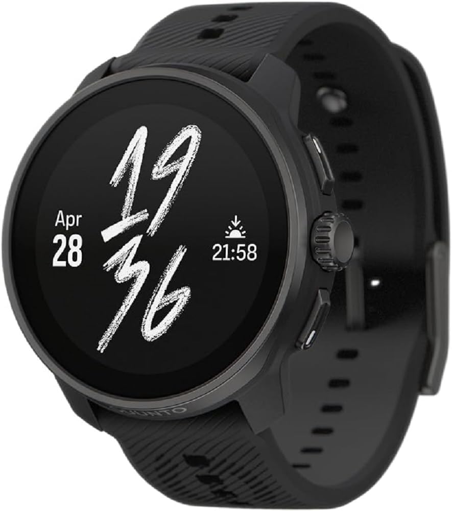 SUUNTO Race S Montre Sport Femme Homme, Tracker dActivités GPS Running, Bi-Band GNSS, Carte Hors Ligne, Écran Tactile AMOLED