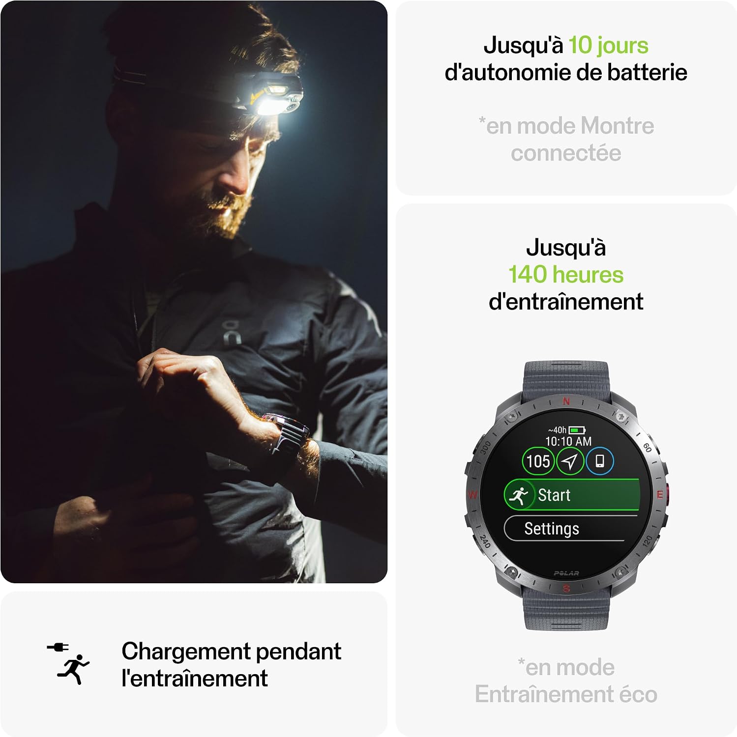 Polar Montre Grit X2 Pro Grit X2 Pro Stone Gray 4