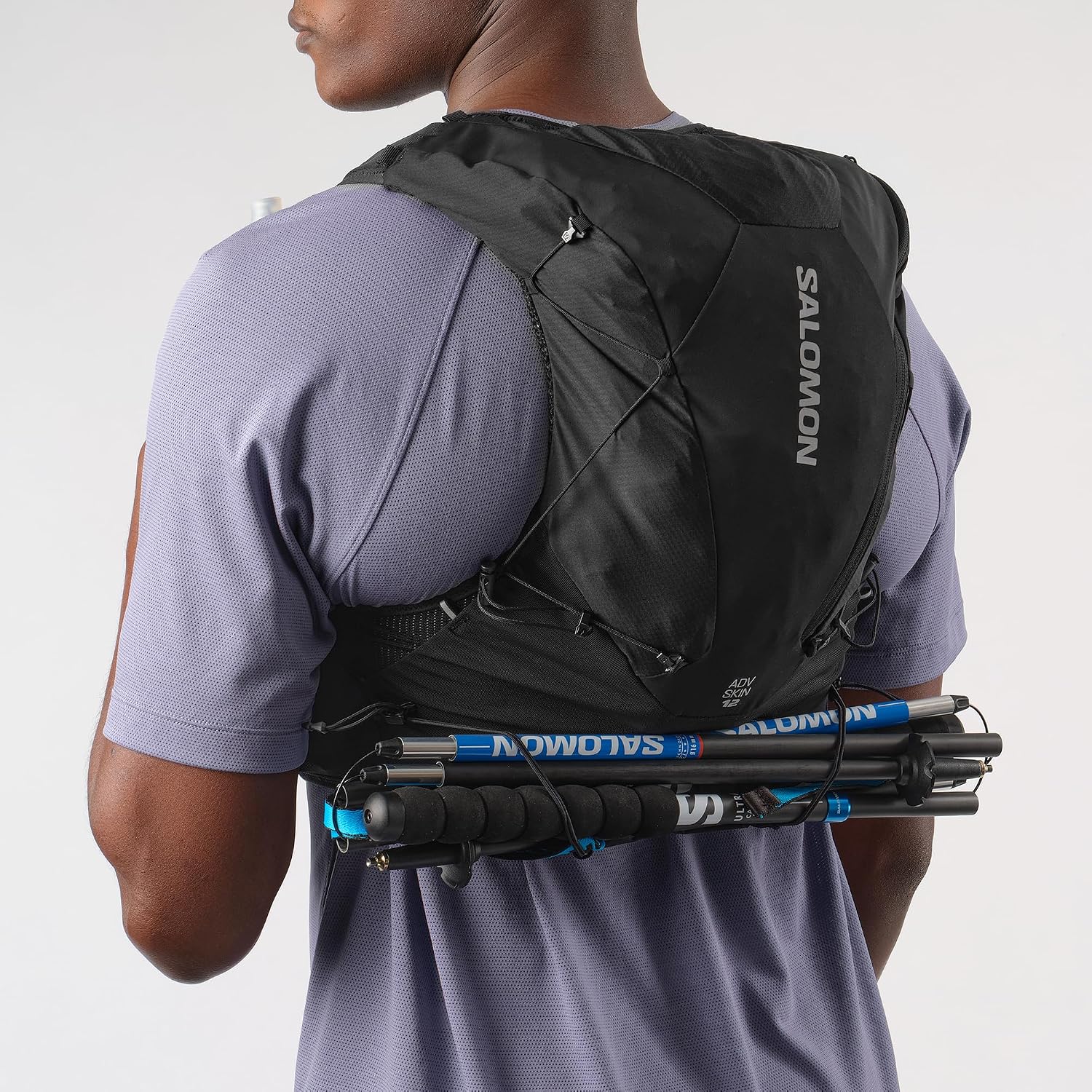 Salomon Advance Skin 12 Gilet dhydratation Unisexe pour Course à Pied 12 l Noir L 6