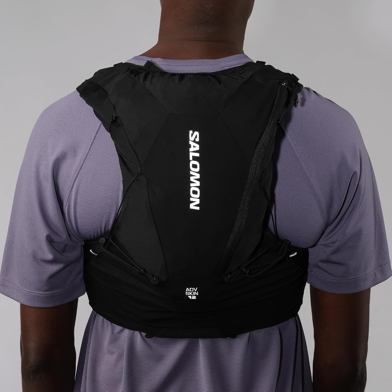 Salomon Advance Skin 12 Gilet dhydratation Unisexe pour Course à Pied 12 l Noir L 8