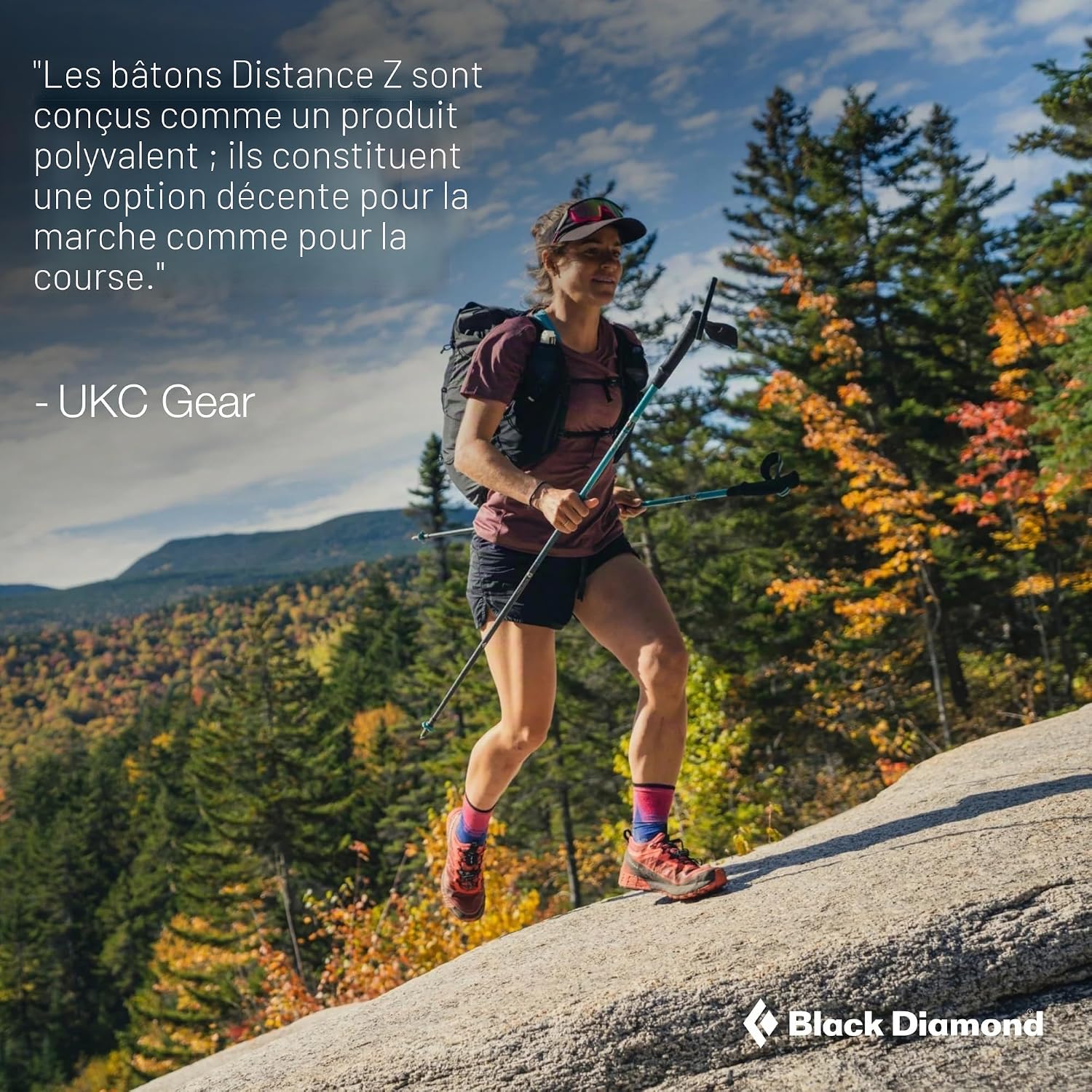 Black Diamond Distance Z Poles Bâtons de Trail, de randonnée, de Trekking Mixte 100 cm Gris étain 4