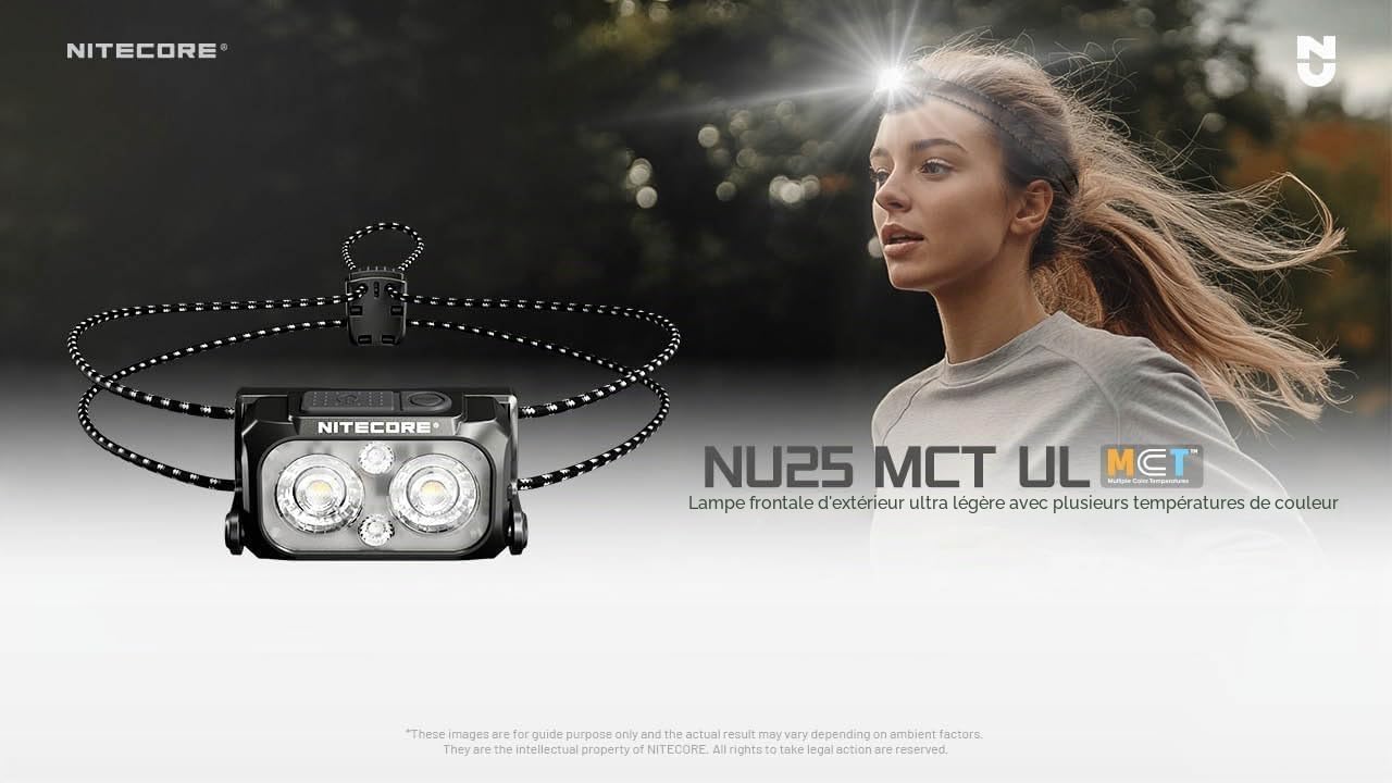 Nitecore NU25 MCT UL Lampe frontale Noir 3