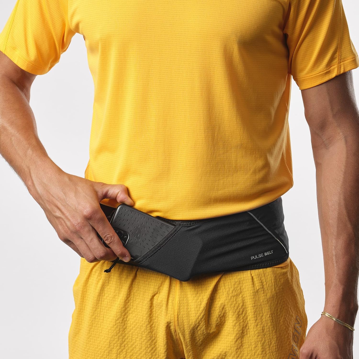 Salomon Pulse Ceinture de Course légère et ajustée en Tissu Respirant, Poches sécurisées et Design Minimaliste, appropriée 7