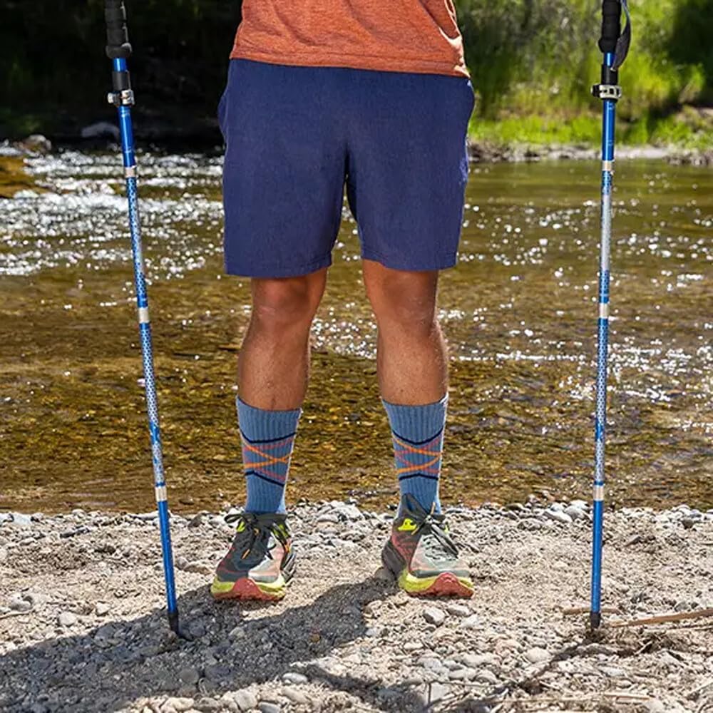 INJINJI - Performance 2.0 - Trail Midweight Crew Granite - Chaussettes - Mixte L Lac 2