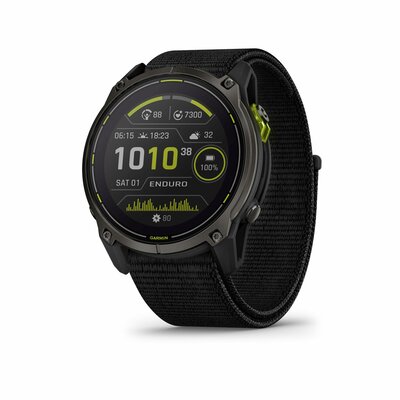 Garmin Enduro™ Montre Intelligente GPS Ultra-performante 3 – 51 mm, Solaire, Saphir, autonomie extrême, cartographie détaillé