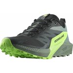 Salomon Mens Sense Ride 5 Trail Running Shoes 40 2/3 EU Black Laurel Wreath Green Gecko 3