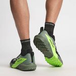 Salomon Mens Sense Ride 5 Trail Running Shoes 40 2/3 EU Black Laurel Wreath Green Gecko 7
