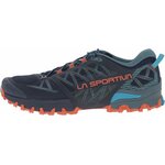 LA SPORTIVA Bushido III Wanderschuh Weiß 42.5 EU Deep Sea Cherry Tomato 3