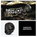 Garmin Instinct 3 Solar, Montre GPS connectée Robuste, Noir, 45mm Noir 45 mm SOLAR 8