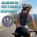 Gilet Hydratation Running Femme avec Flasque Running de 500 ML/Poche à Eau de 2L, Sac Hydratation Running Homme Léger 6L, G 2