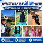 Gilet Hydratation Running Femme avec Flasque Running de 500 ML/Poche à Eau de 2L, Sac Hydratation Running Homme Léger 6L, 10