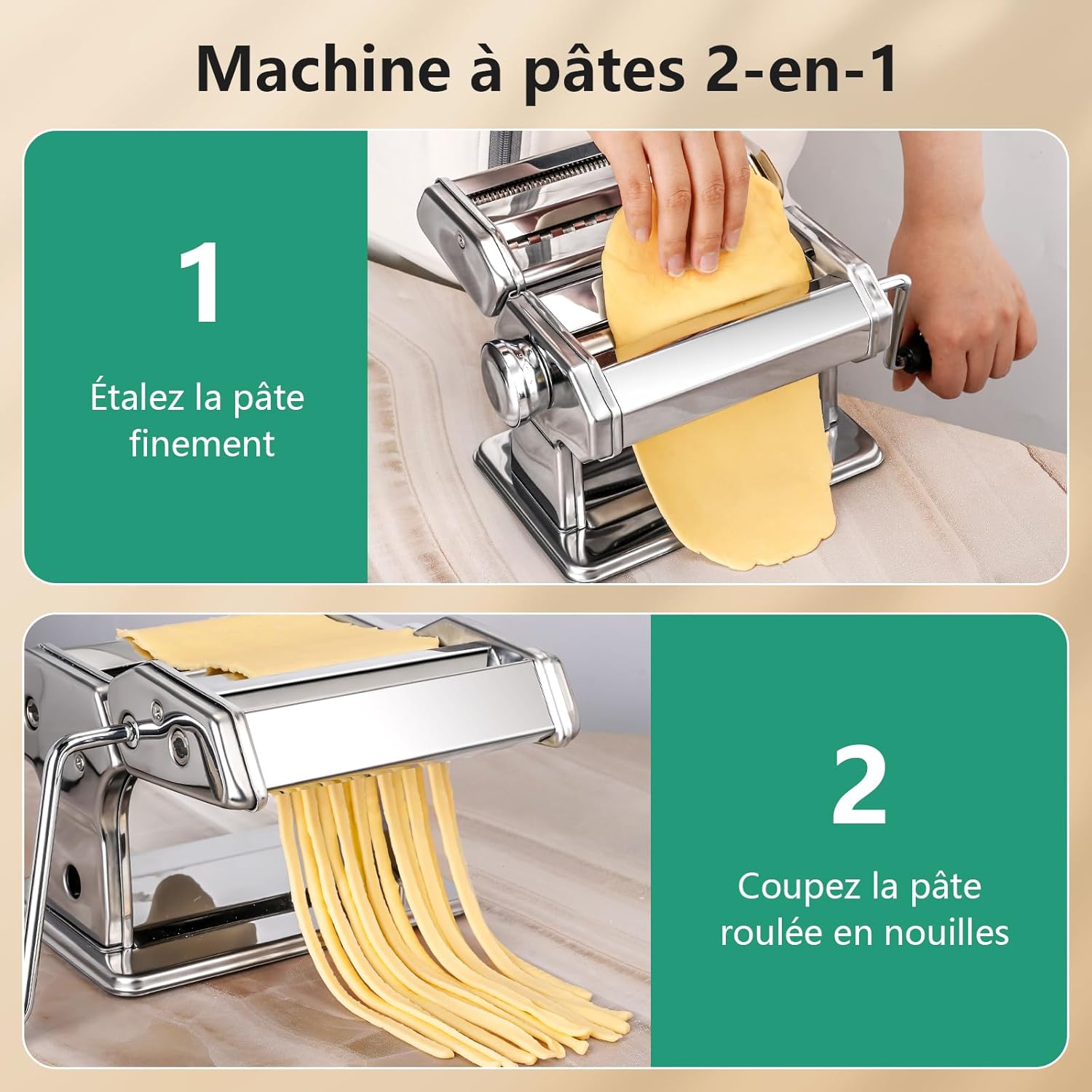 YASHE, machine à pâtes manuelle, vue 2