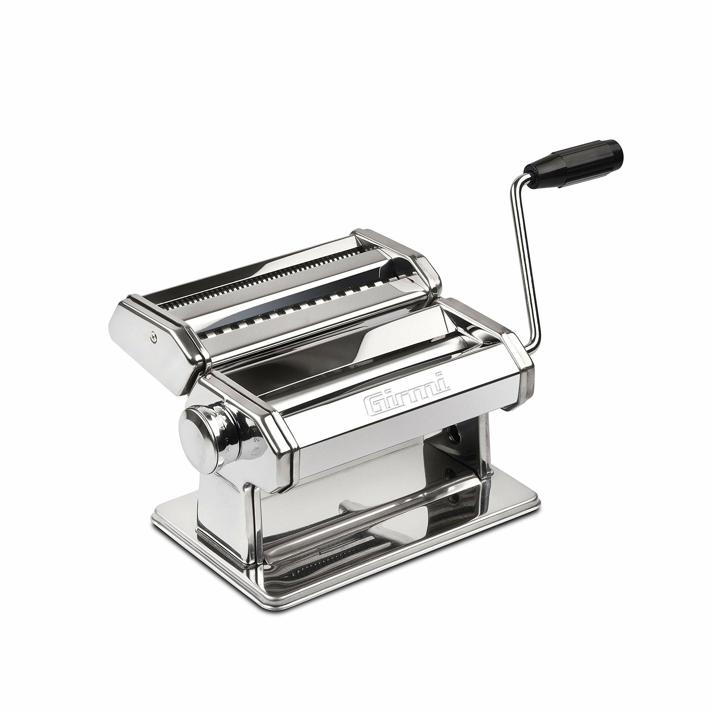 Machine à pâtes manuelle Girmi IM90 grise avec rouleaux en aluminium