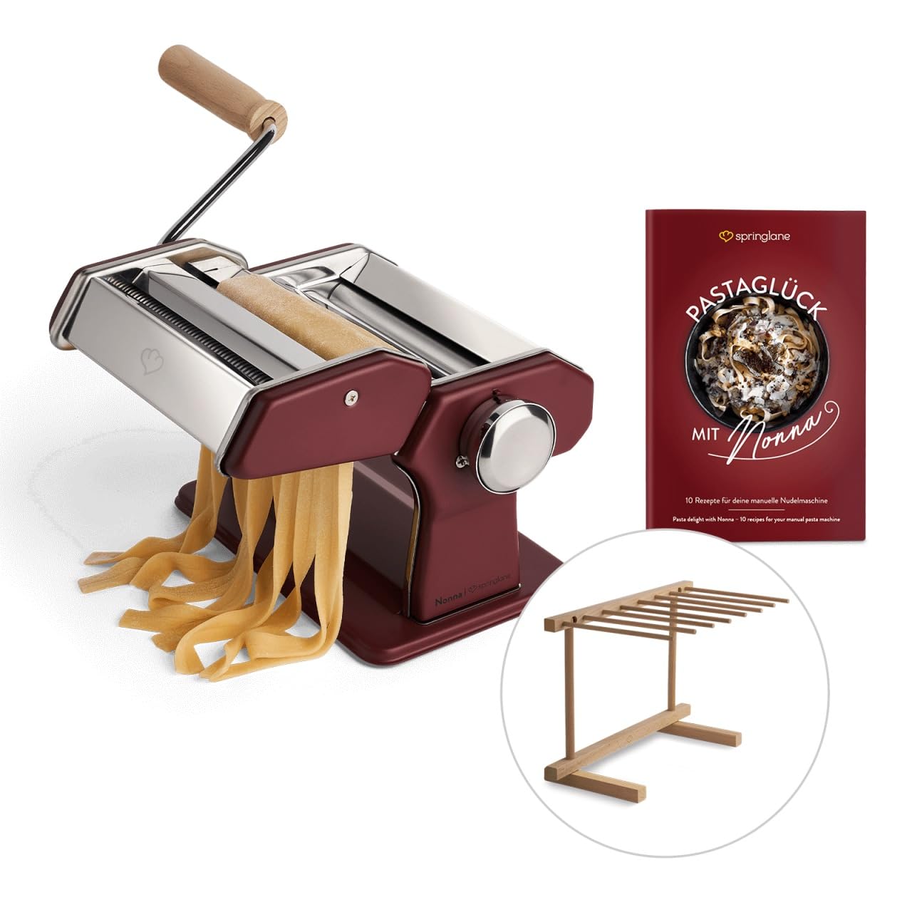Machine à pâtes manuelle Springlane Nonna rouge