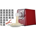 Machine à pâtes automatique Sirge Pastamag rouge avec ses disques