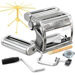 Machine à pâtes manuelle VeoHome en inox avec séchoir et moule à raviolis