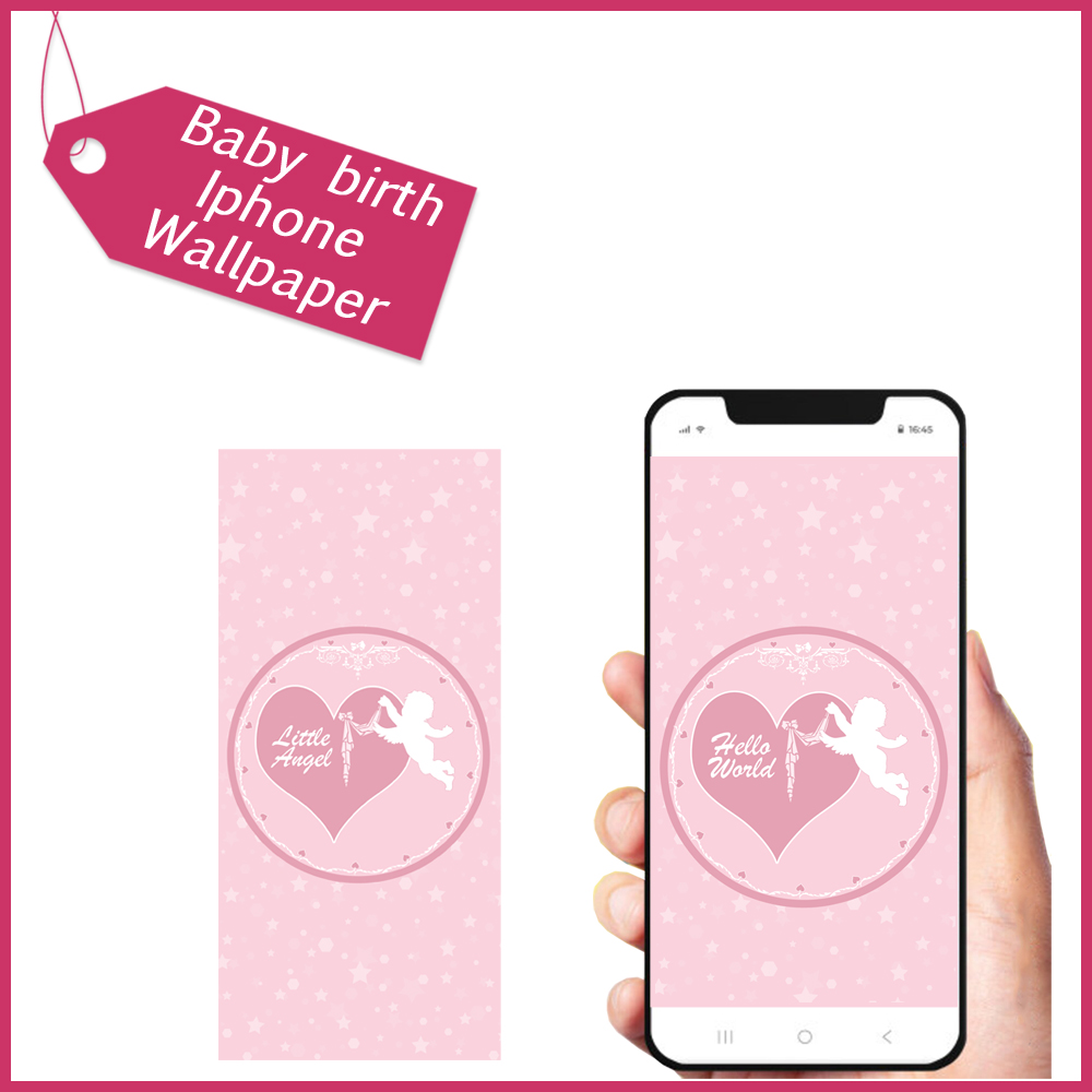 1  Baby birth Iphone Wallpaper girl pink