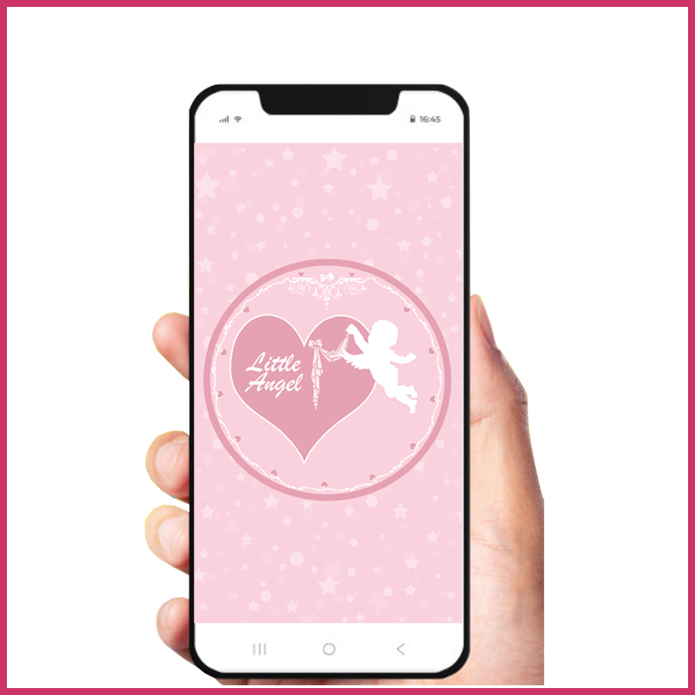 2  Baby birth Iphone Wallpaper girl pink