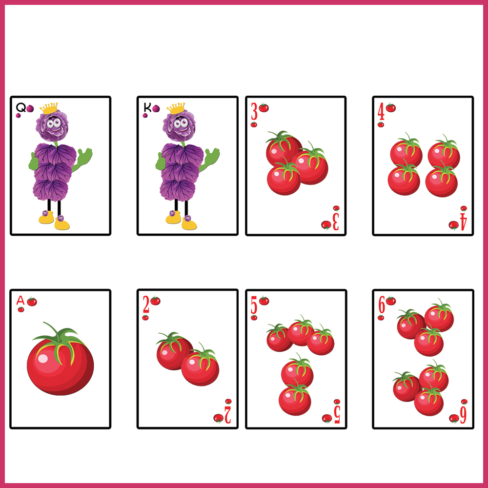 5 Jeu carte enfant legumes fruits