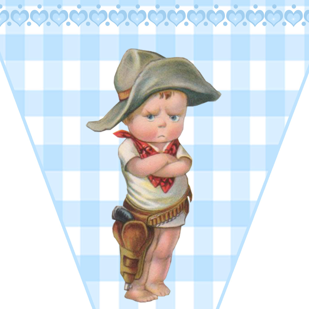 6 Guirlande decoration vintage fille enfants bannieres fetes