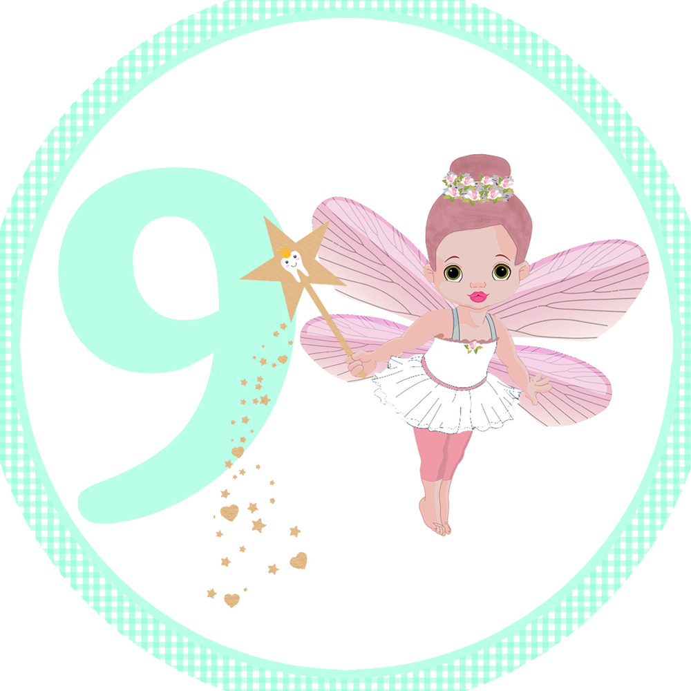 4 Cards tooth fairy numbers