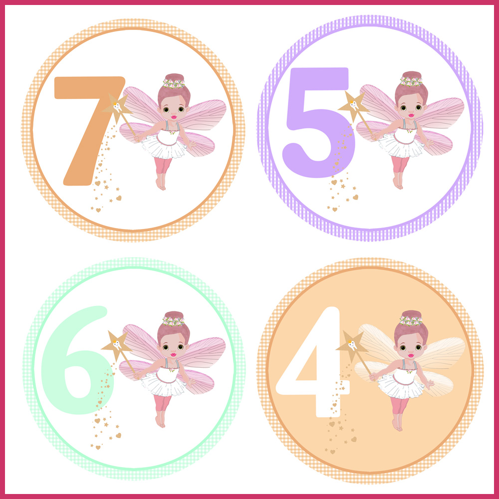 5 Cards tooth fairy numbers