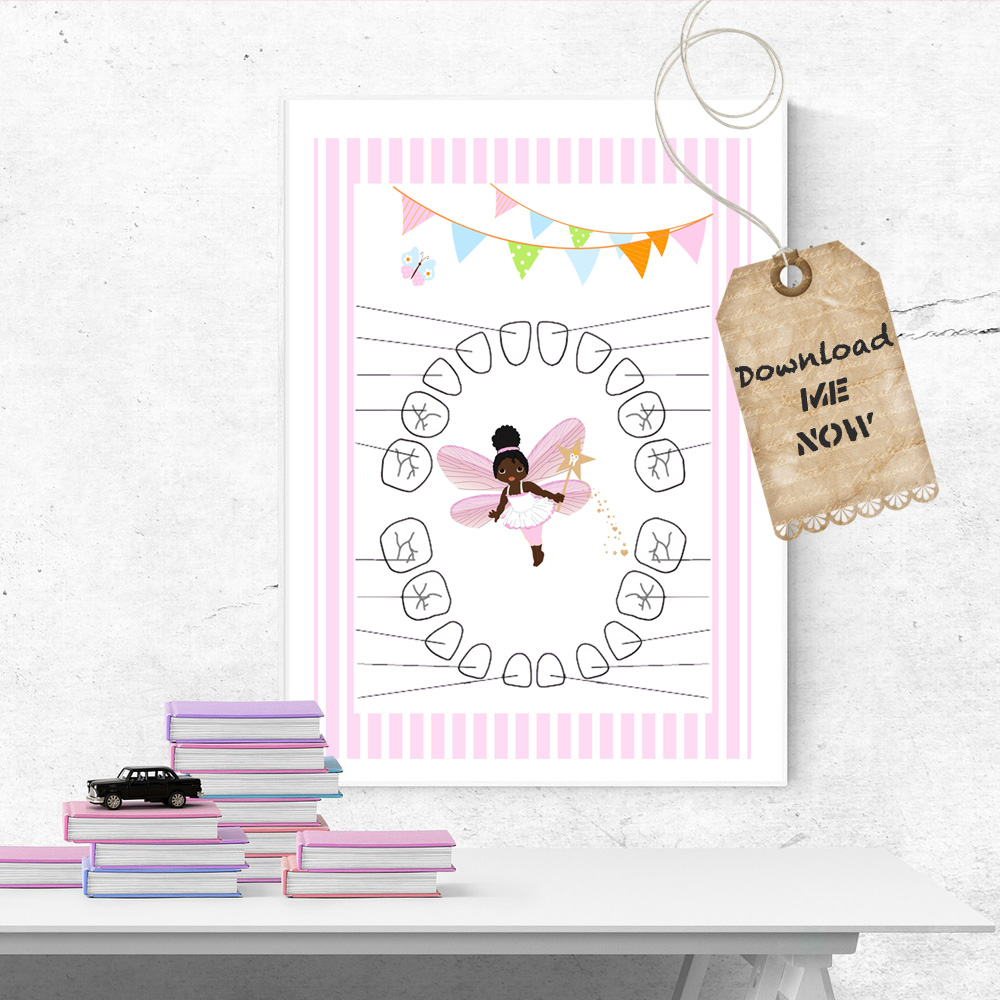 2 Poster quenotte tooth fairy afro