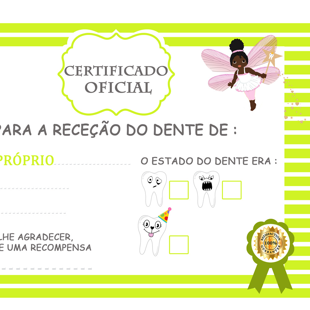 4Certificado de dentes tooth fairy africain