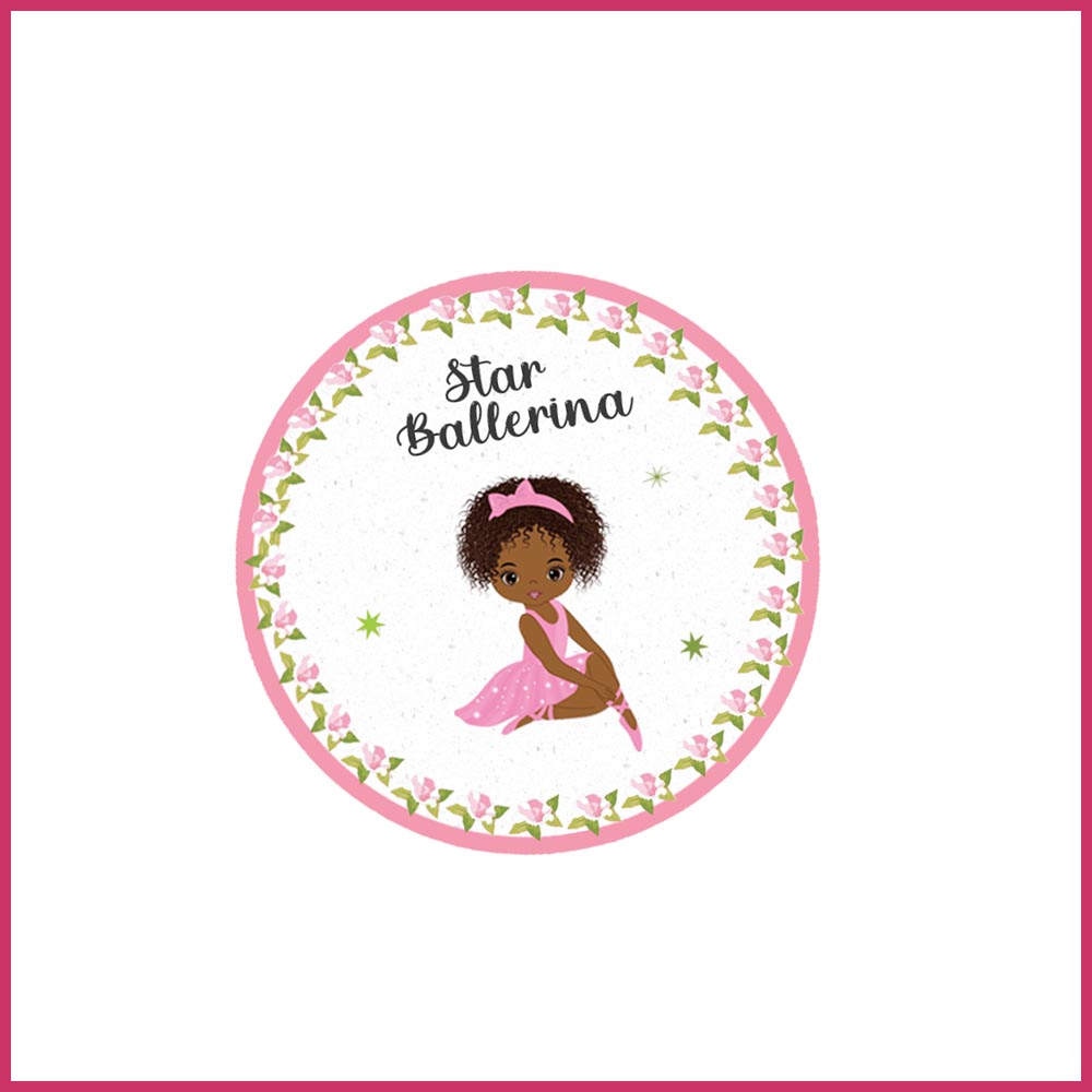 3 cupcake toppers holiday ballerina