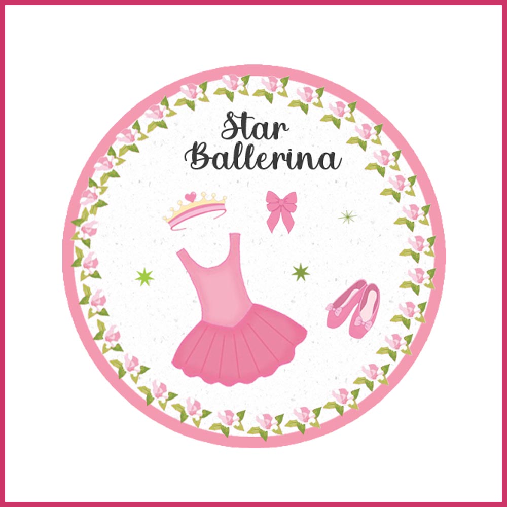 7 cupcake toppers holiday ballerina