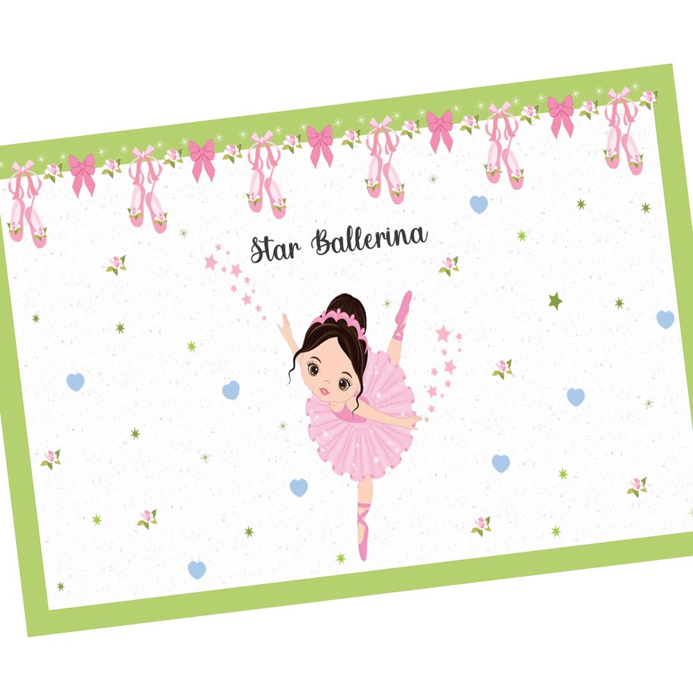 2 Birthday cards ballerina pink girl
