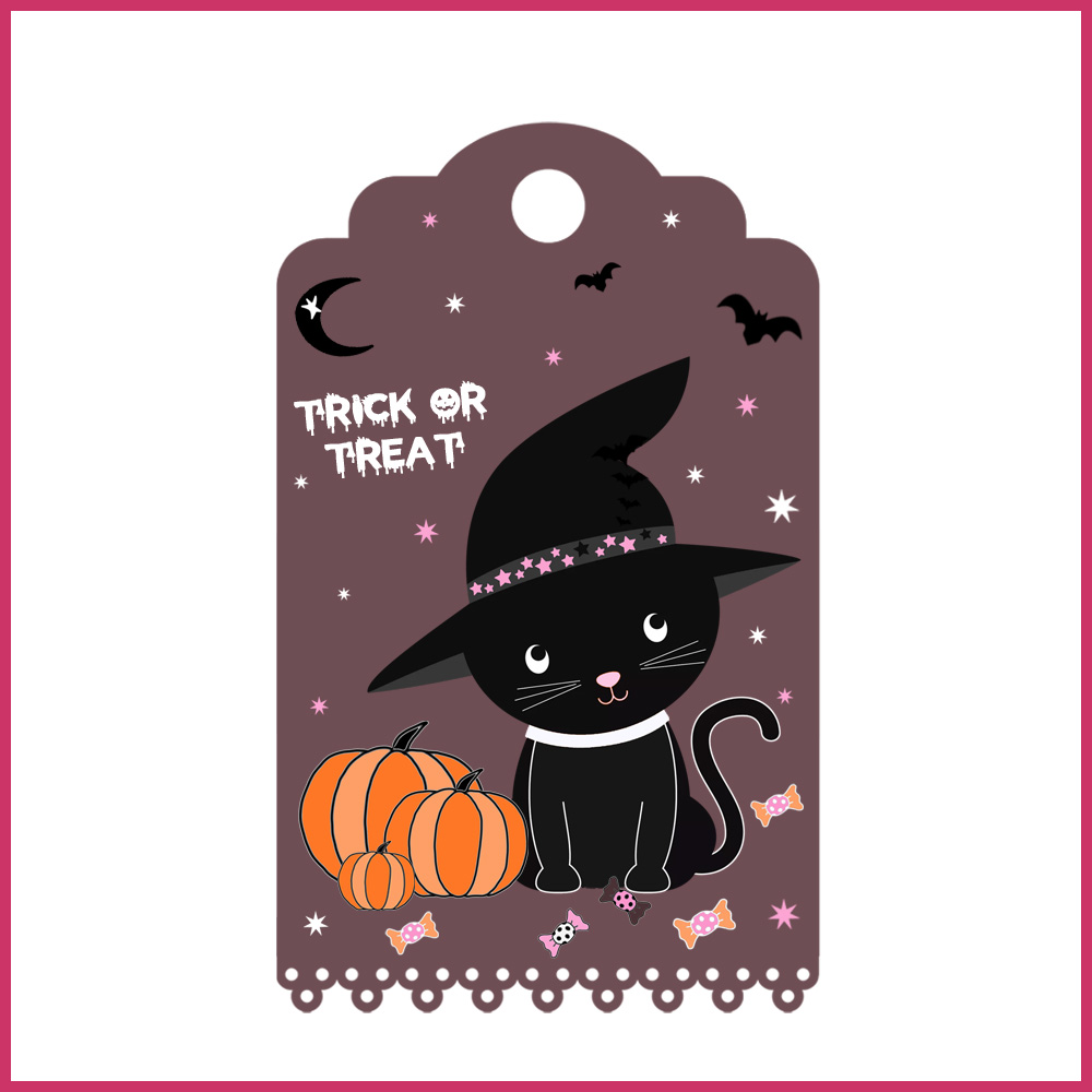 3Tags label Halloween etiquette