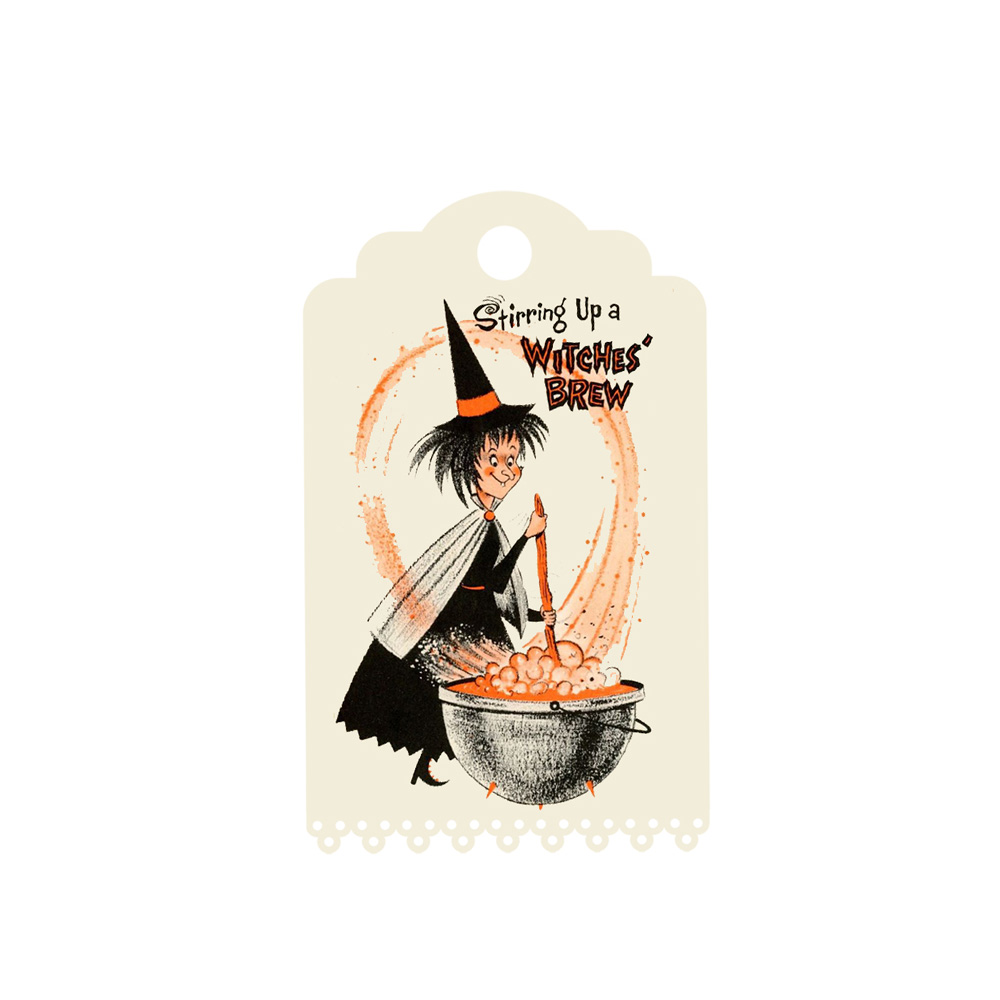 8Tags label etiquette vintage halloweeni