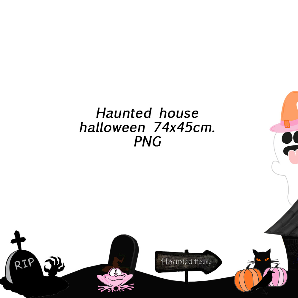 4 Big decor halloween maison hanté fantome