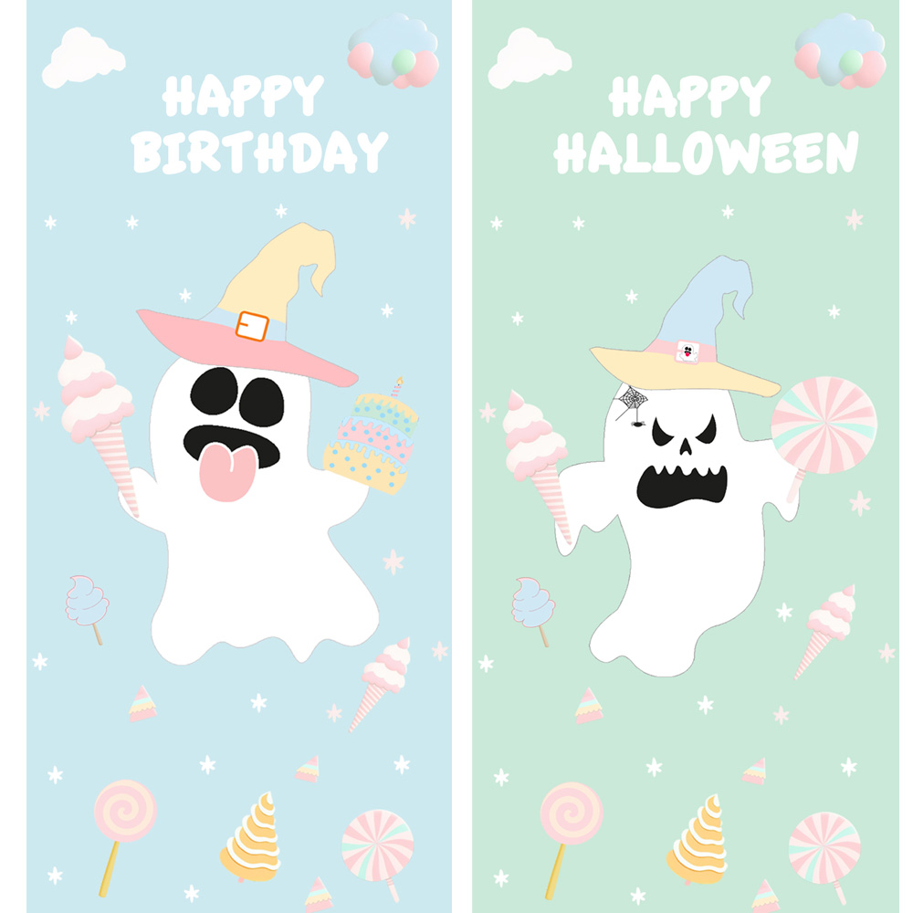 2 Iphone Wallpaper halloween ghosts