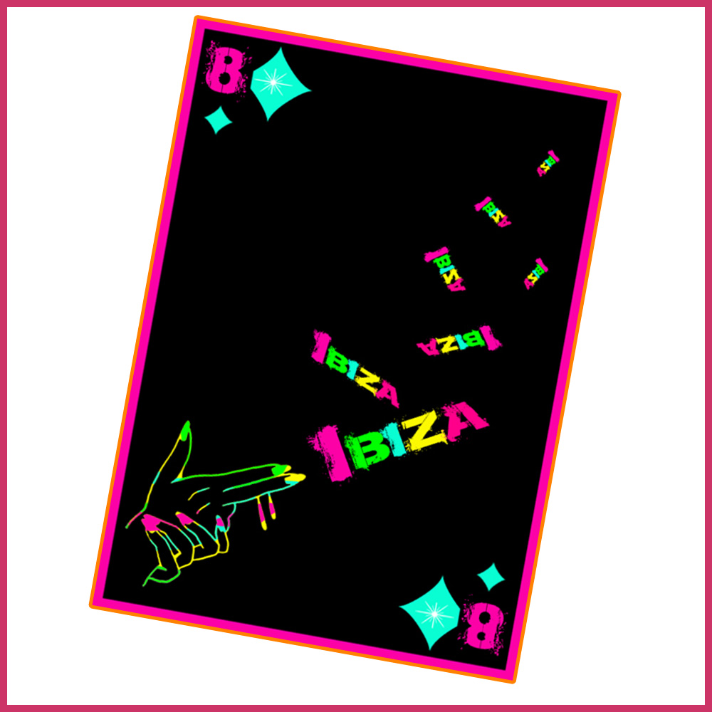 4 jeu carte FÊTES DISCO IBIZA