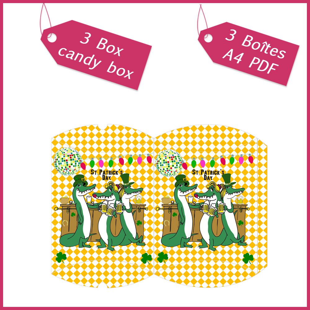 1 St patrick's Day candy box