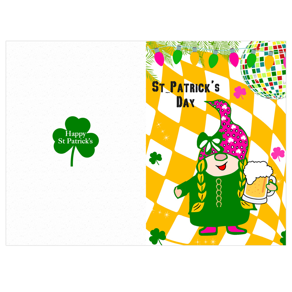 3 carte invitation remerciment menu fête st Patricks Day