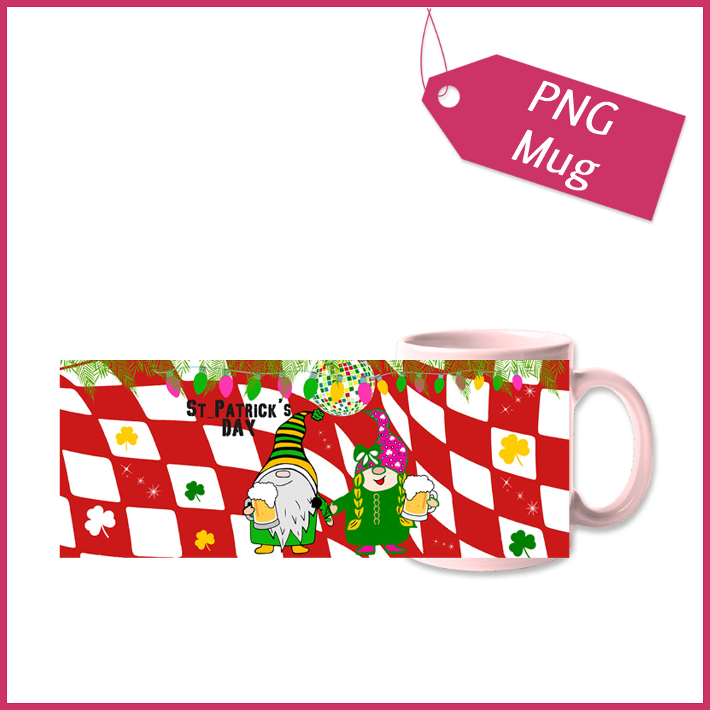 1 enveloppe sublimation mug St patrik's day