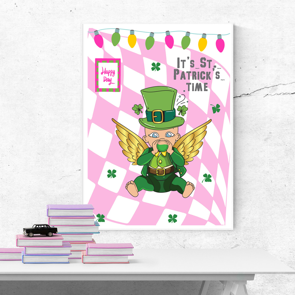5 POSTER decoration mural st patricks day